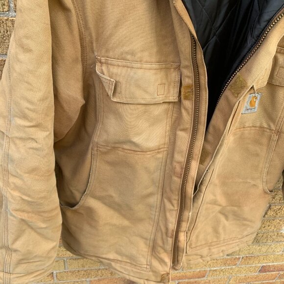 Vintage Insulated Carhartt Jacket Brown - Picture 8 of 9